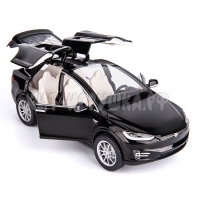 Модель машины Тесла (металл, свет, звук) без индивидуальной упаковки 1:22 в ассортименте HCL-911A